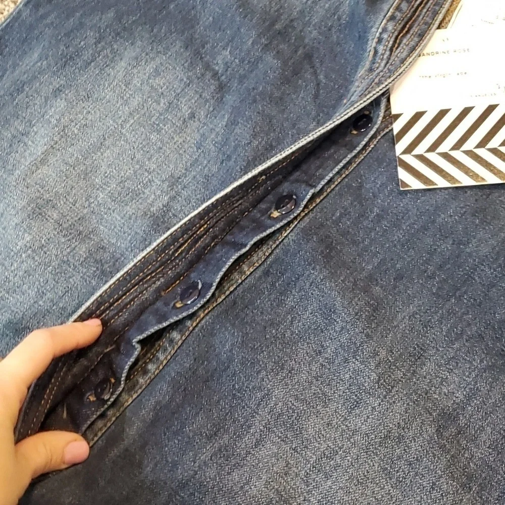 NWR Sandrine Rose X Free People Distressed Y2K 90s jumpsuit coverall jeans XS